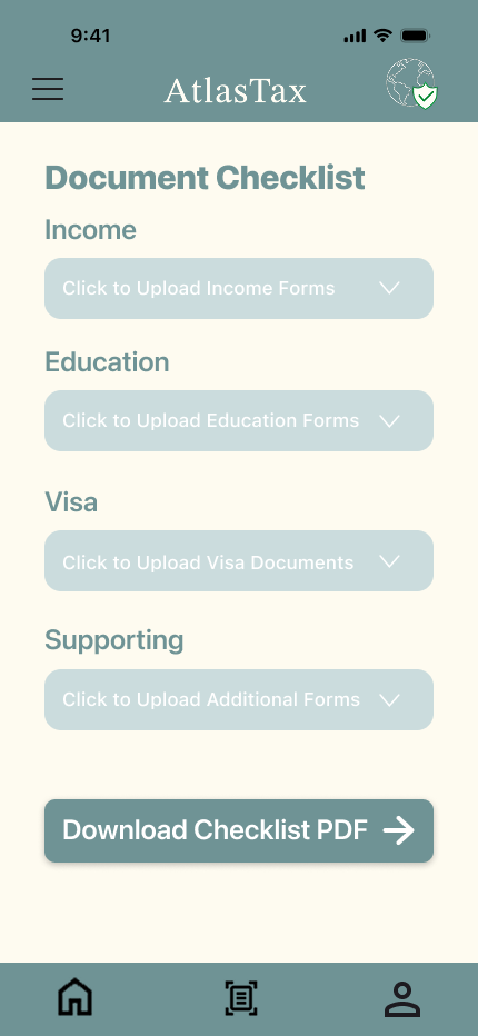 Document checklist expanded